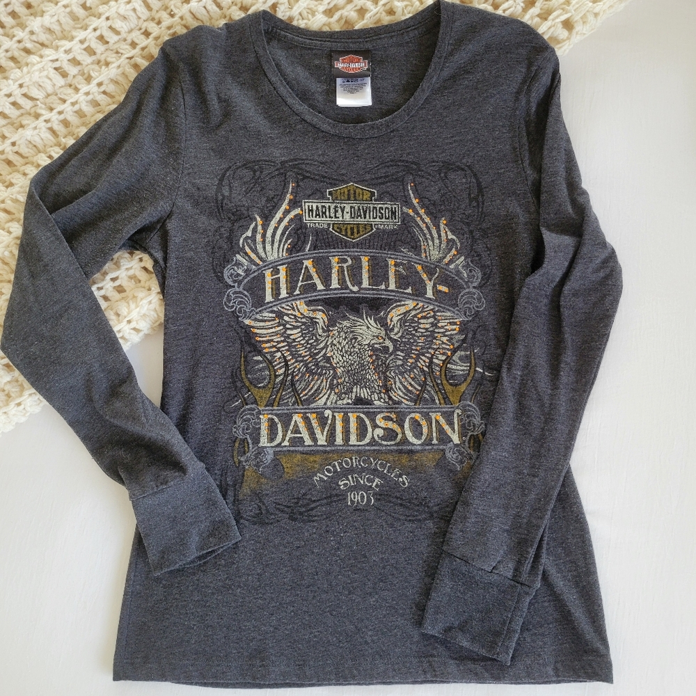 Ladies Long Sleeve Harley Davidson Shirt